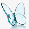 Farfalla Baccarat in Cristallo Turchese Portafortuna