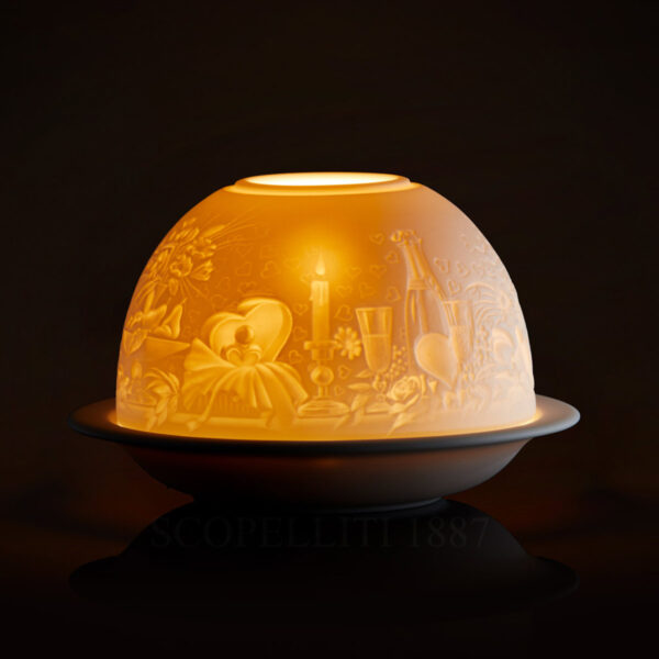 litofania amore bernardaud luce accesa