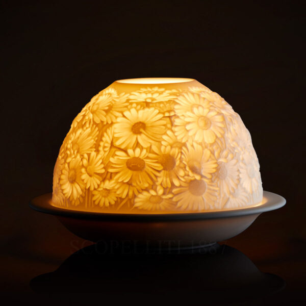 litofania margherite bernardaud luce accesa