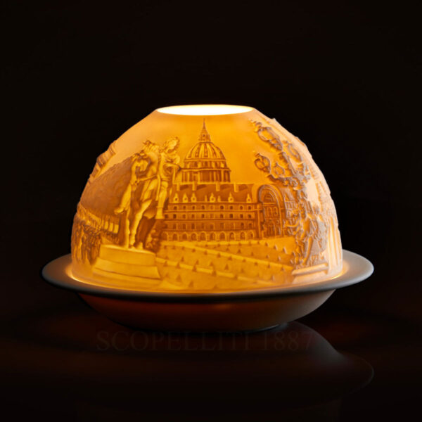 litofania monumenti di parigi bernardaud portacandele