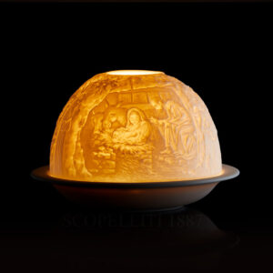 litofania natività bernardaud luce accesa
