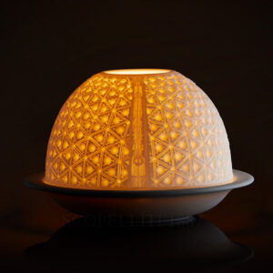 litofania reticolo bernardaud luce accesa