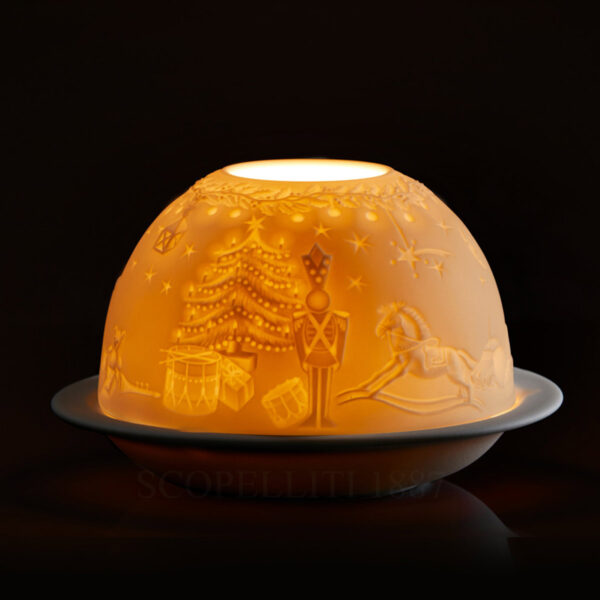 litofania schiaccianoci bernardaud luce accesa