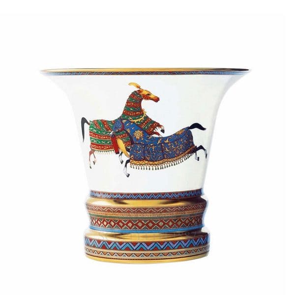 Vaso 17 cm Cheval d'orient Hermès