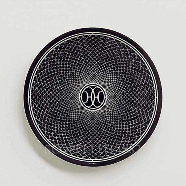 hermes h deco piattino pane nero