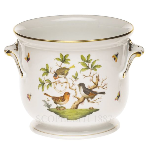 herend birds cachepot porcelain