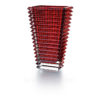 Vaso Rettangolare Eye Grande Rosso Baccarat