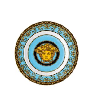 piattino 18 cm medusa colours celeste versace