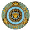 Piatto segnaposto 30 cm Medusa Colours celeste Versace