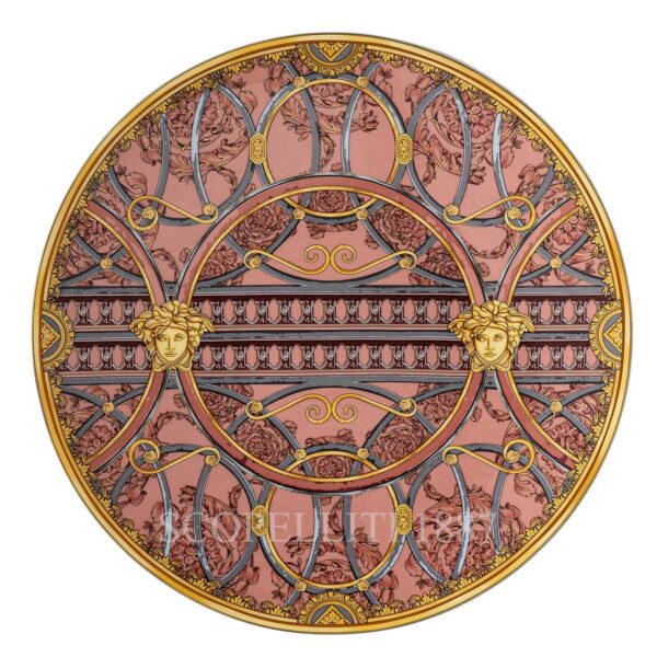 piatto segnaposto 33 cm scala del palazzo rosa versace