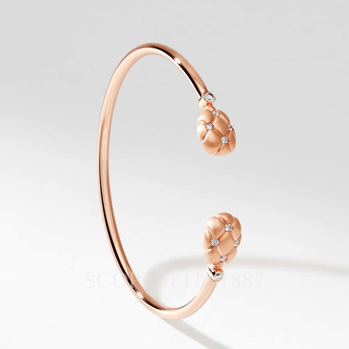 Bracciale Aperto Donna Placcato Oro 18k | Manchette Sottile Martellato Larghezza 3mm, Regolabile