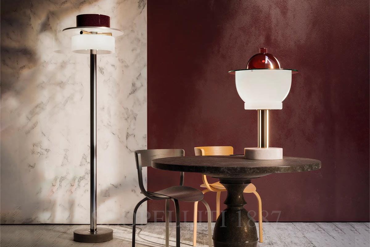 Illuminazione Venini - Lampade disegnate da Ettore Sottsass - Nopuram