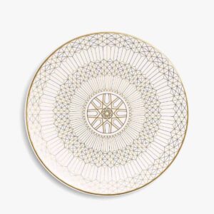 baccarat piattino in porcellana arcadia gold