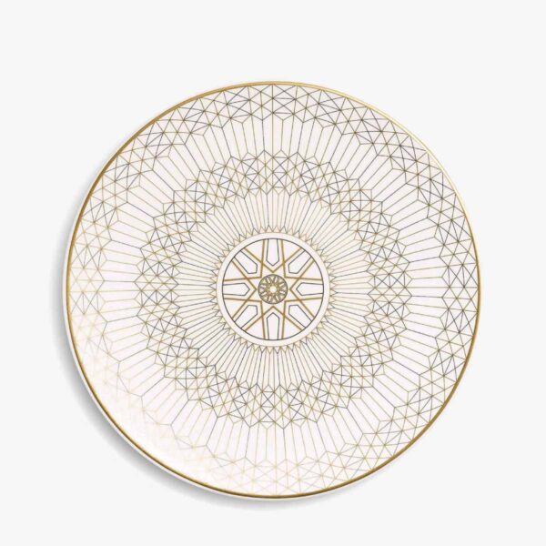 baccarat piattino in porcellana arcadia gold