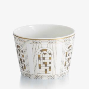 baccarat bicchiere in porcellana arcadia gold