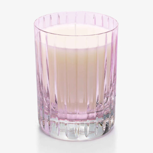 bomboniera baccarat candela profumata rosa
