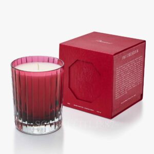 bomboniera baccarat candela profumata rossa con scatola