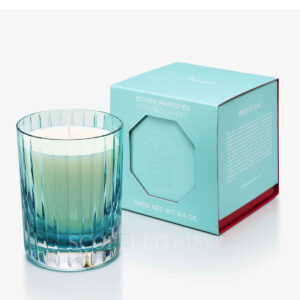bomboniera baccarat candela profumata verde acqua con scatola