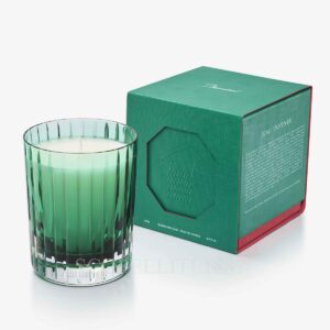 bomboniera baccarat candela profumata verde con scatola