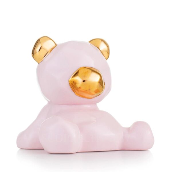 emò italia orsetto in ceramica rosa cipria