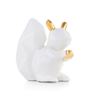 emò italia scoiattolo in ceramica bianco