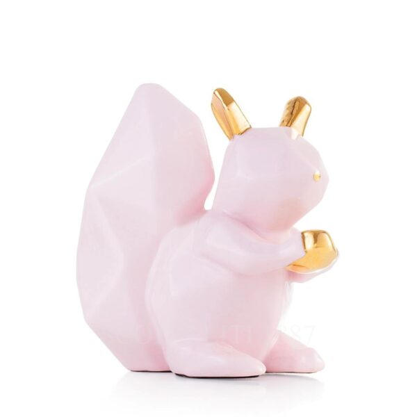 emò italia scoiattolo in ceramica rosa cipria