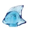 Bomboniera Pesce Lalique in Cristallo Azzurro