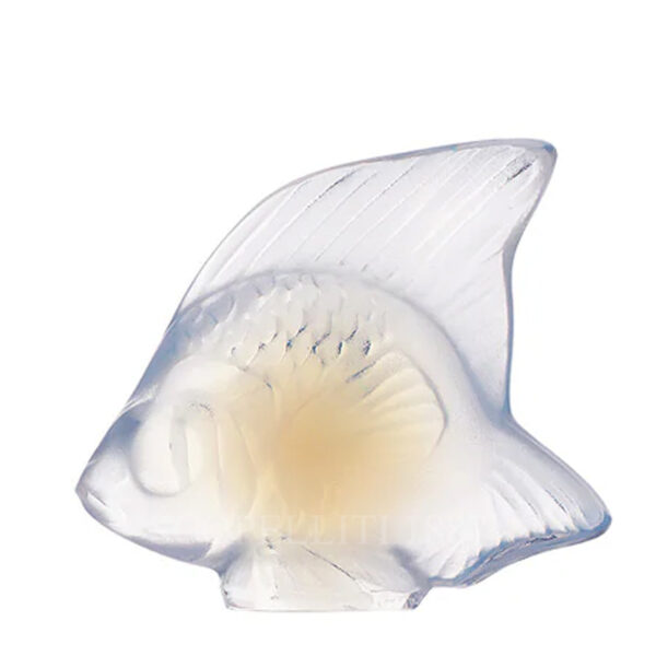 bomboniera pesce lalique in cristallo opalescente