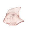 Bomboniera Pesce Lalique in Cristallo Rosa