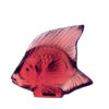 Bomboniera Pesce Lalique in Cristallo Rosso