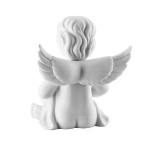 ChatGPT ha detto: bomboniera rosenthal angelo con cuore medio retro