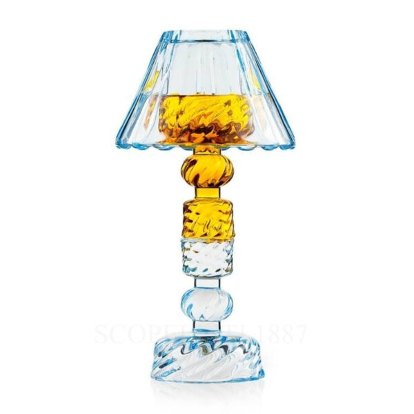 emò italia luxor candeliere paralume celeste