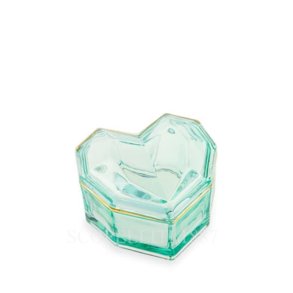 emò italia tresors scatola cuore verde piccola