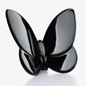 farfalla baccarat in cristallo nero