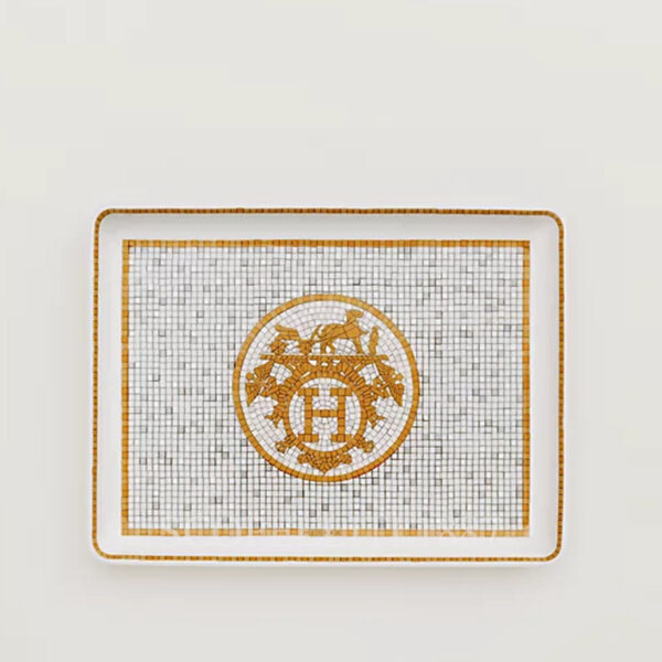 hermes mosaique oro vassoio piccolo