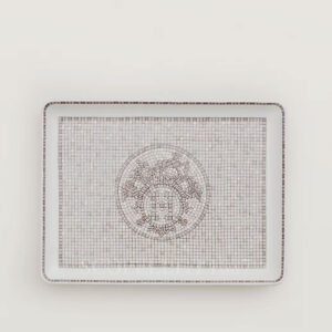hermès mosaique platino vassoio piccolo