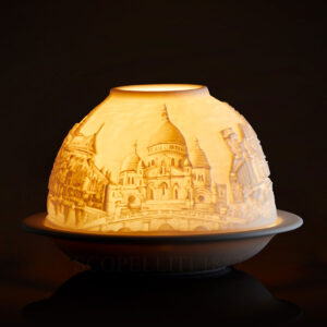 litofania chiese di parigi bernardaud luce accesa