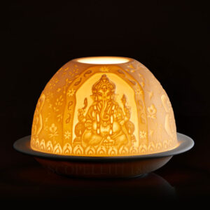 litofania ganesh bernardaud luce accesa