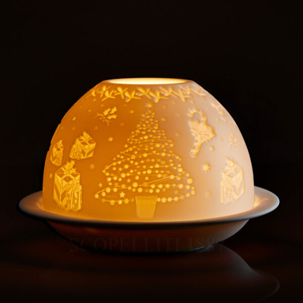 litofania natale bernardaud luce accesa