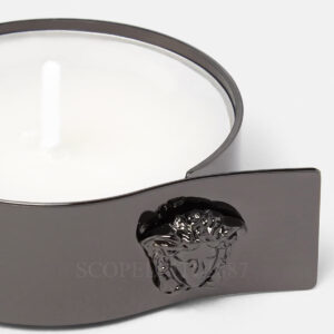 versace portacandela medusa nero dettagli