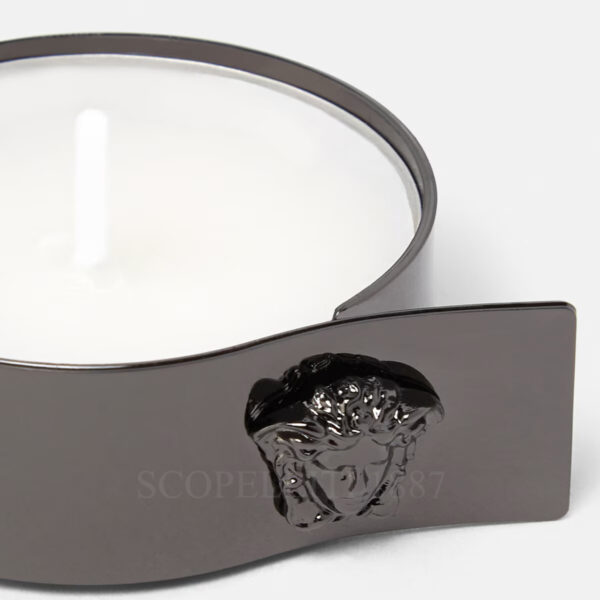 versace portacandela medusa nero dettagli