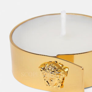 versace portacandela medusa oro dettagli