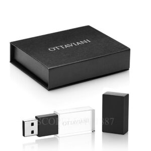 chiavetta usb ottaviani nero 8 gb elegante bomboniera laurea o idea regalo