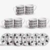 Fornasetti Architettura Set 6 Tazze Caffè con piattini