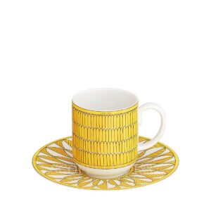 hermes soleil d'hermès tazza caffè con piattino