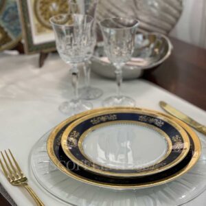 servizio piatti phillippe deshoulieres orsay blu