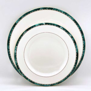 servizio piatti royal bone china emerald