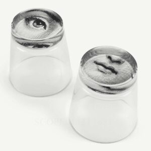 fornasetti bicchieri bocca e occhio
