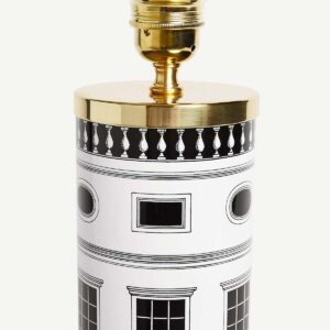 fornasetti lampada da tavolo architettura con paralume