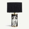 Fornasetti Lampada Silenzio con Paralume Frange